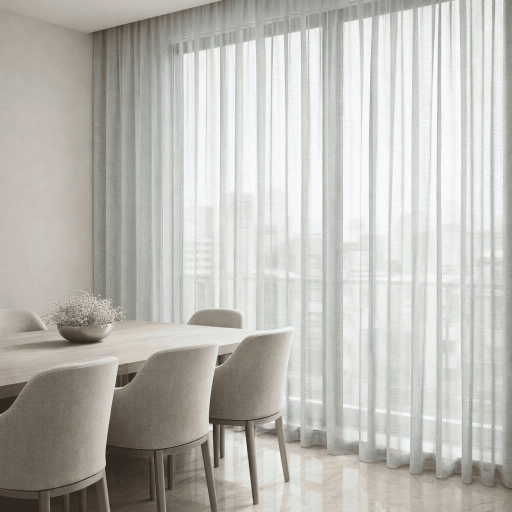 Fine Linear Crosshatch Self-Texture Textura Verona 1 Curtain Fabric SS - 211