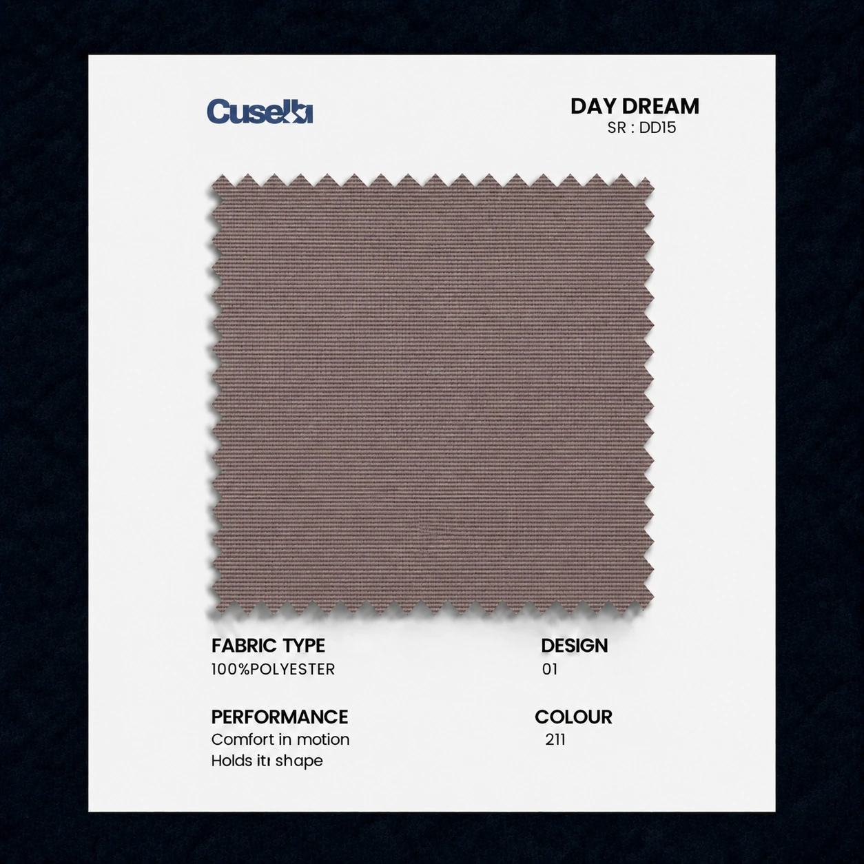 Mocha Taupe Textured Weave Fabric/D15