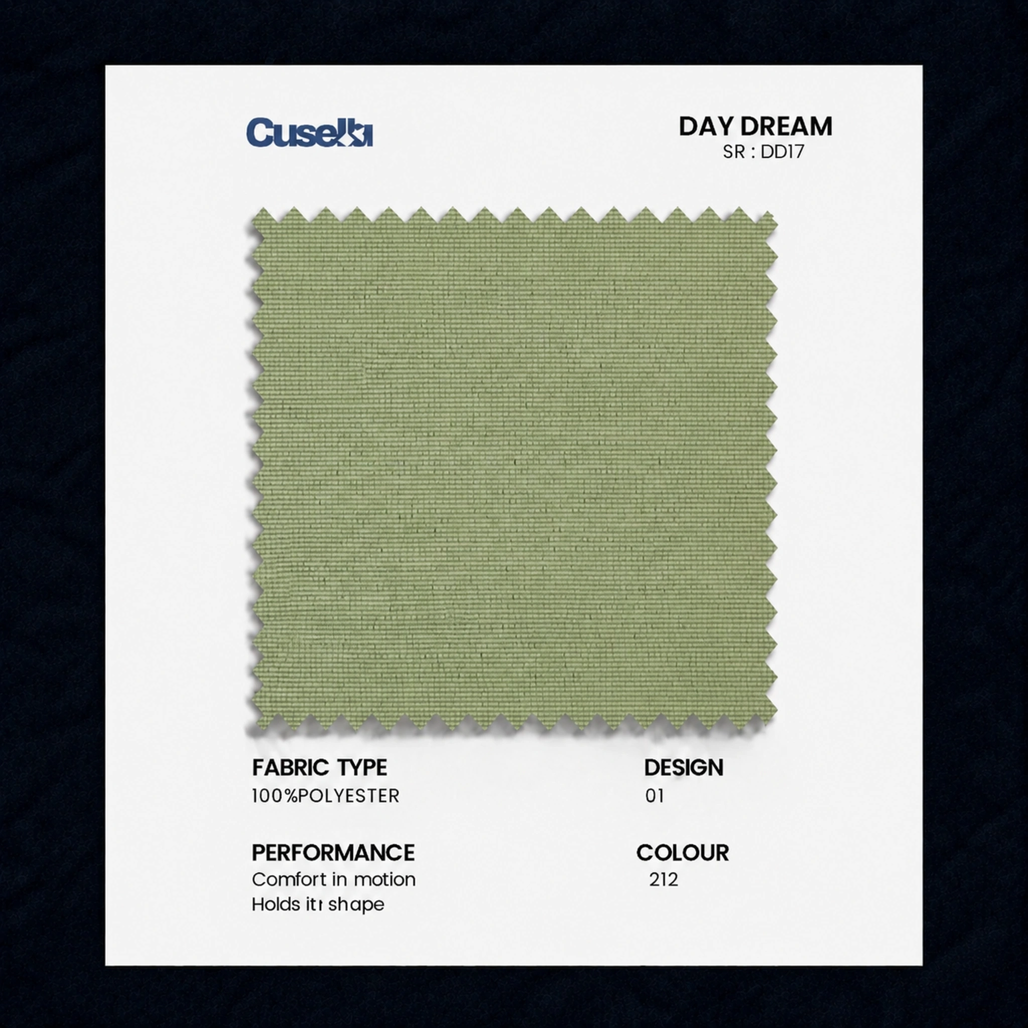 Sage Green Textured Weave Fabric/D17