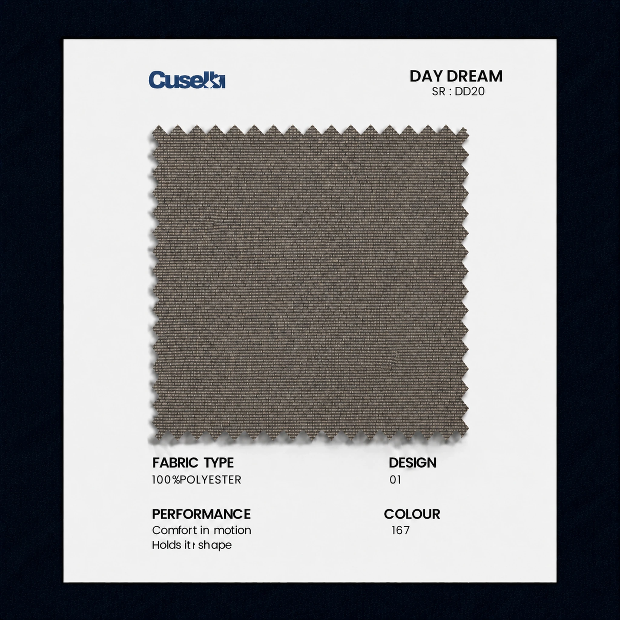 Olive Taupe Textured Weave Fabric/D20