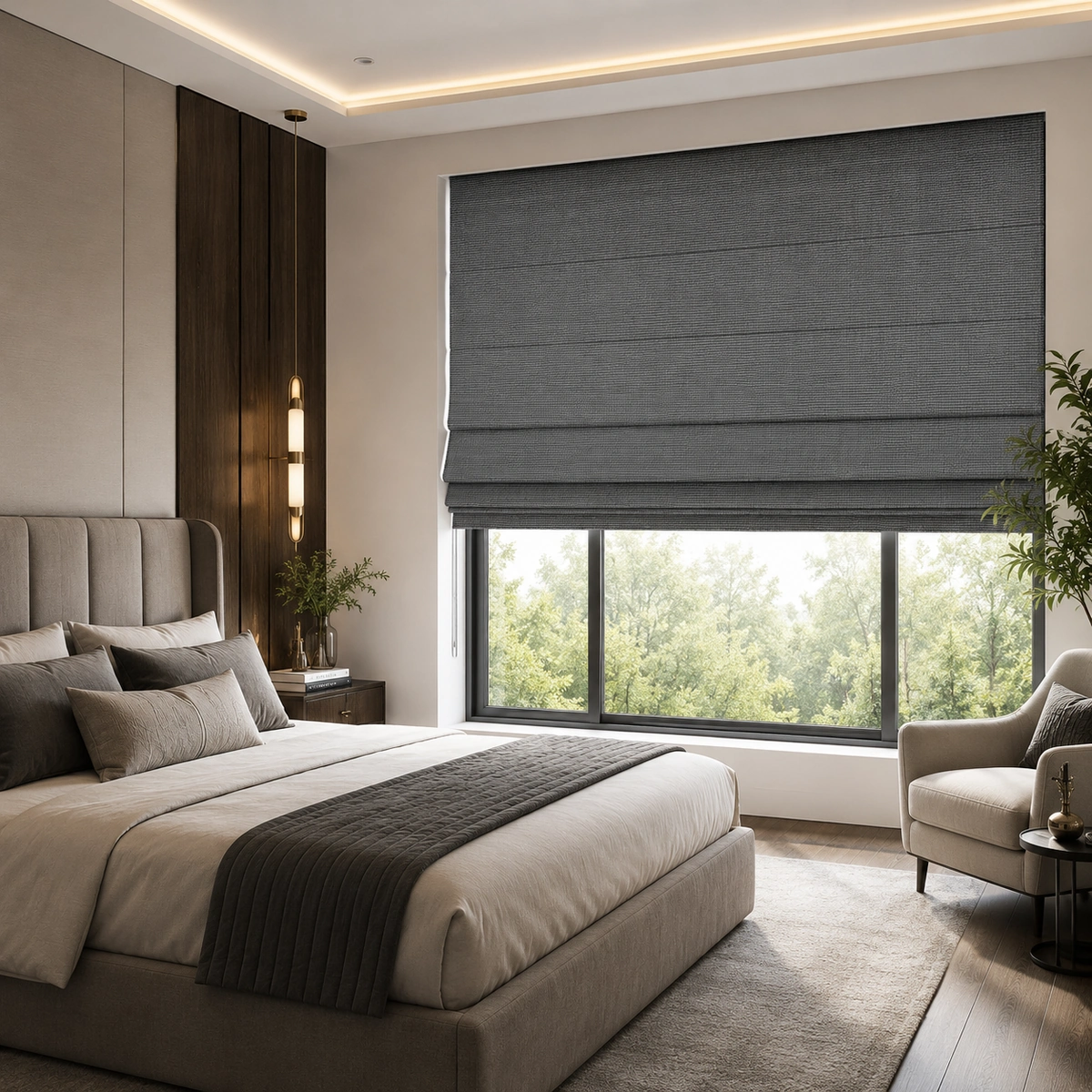 Slate Heritage Roman Blind/D19