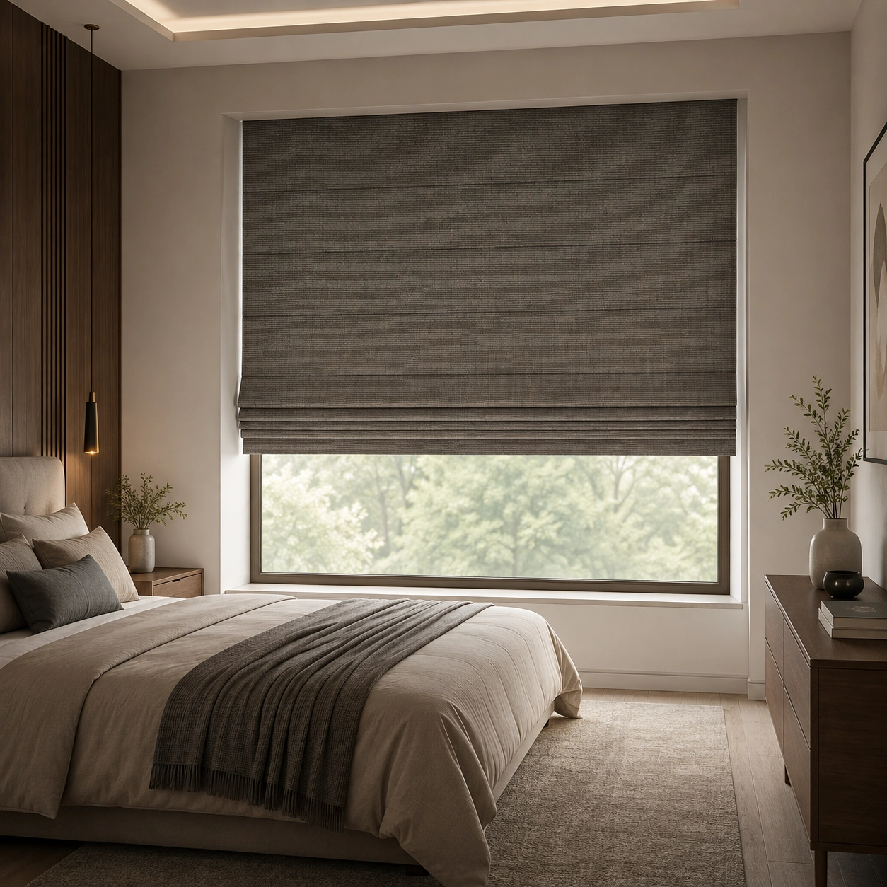 Soft Earth Roman Blind/D20