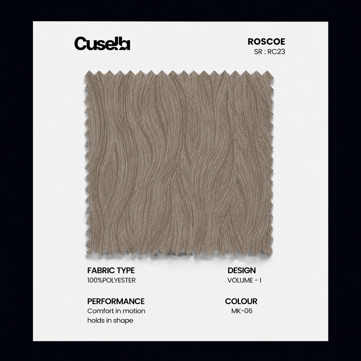 Wave Textured Living Room Curtain Fabric/RC23