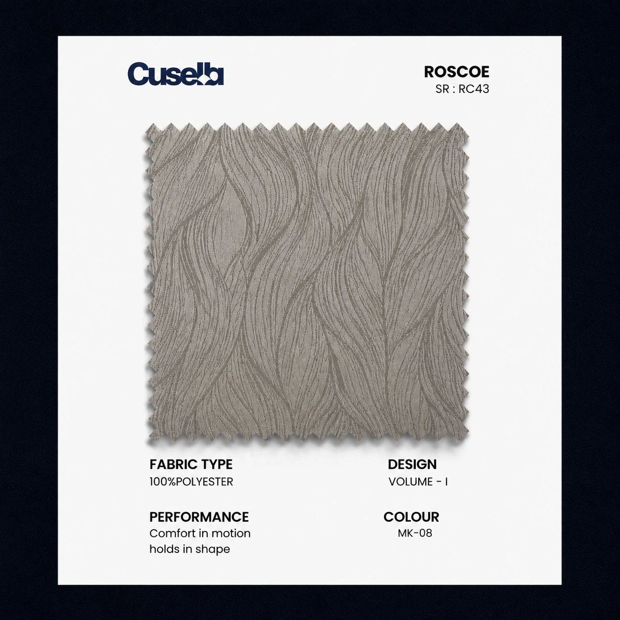 Taupe Luxury Living Room Jacquard Curtain Fabric/RC43